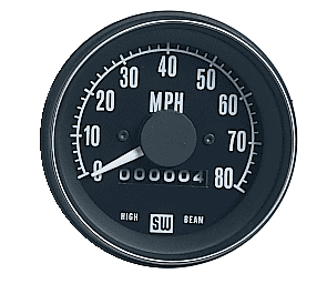 550HF-D - Stewart Warner Heavy Duty Speedometer 0-80 MPH