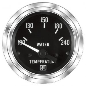 82114 - Stewart Warner Deluxe Water Temperature Gauge 100-240 Degrees