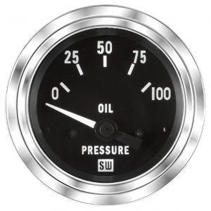 82116 - Stewart Warner Deluxe Oil Pressure Gauge 0-100 PSI