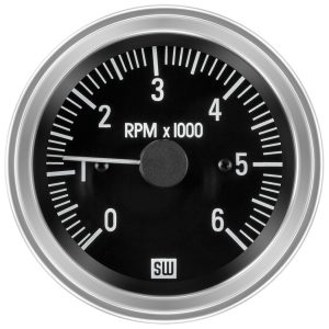 82162B - Stewart Warner Deluxe Gas -Ignition Tachometer 0-6000 RPM