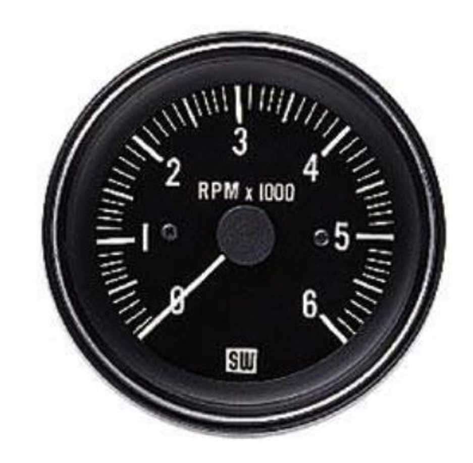 82164B - Stewart Warner Tachometer 6,000 RPM