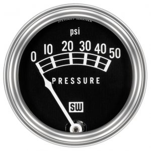 82207 - Stewart Warner Standard Line Pressure Gauge 0-50PSI