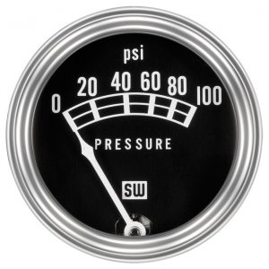 82209 - Stewart Warner Standard Line Oil Pressure Gauge 5-100PSI