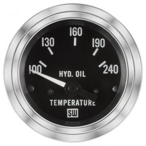 82345 - Stewart Warner Deluxe Hydraulic Oil Temperature Gauge 100-240 Degrees