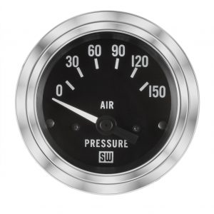 82346 - Stewart Warner Deluxe Air Pressure Gauge 0-150PSI