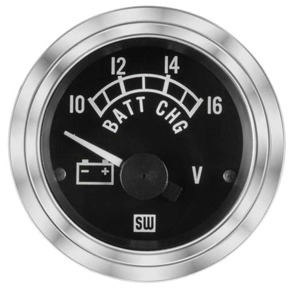 82391 - Stewart Warner Deluxe Voltmeter 10-16V