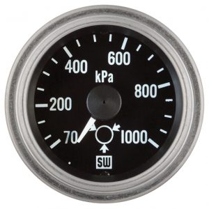 82393 - Stewart Warner Deluxe Air Pressure Gauge 10-150PSI