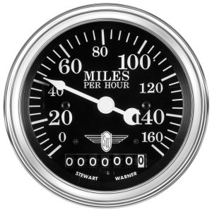 82664 - Stewart Warner Mechnical Speedometer Gauge Wings 0-160MPH