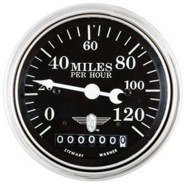 82670 - Stewart Warner Wings Speedometer 0-120 MPH
