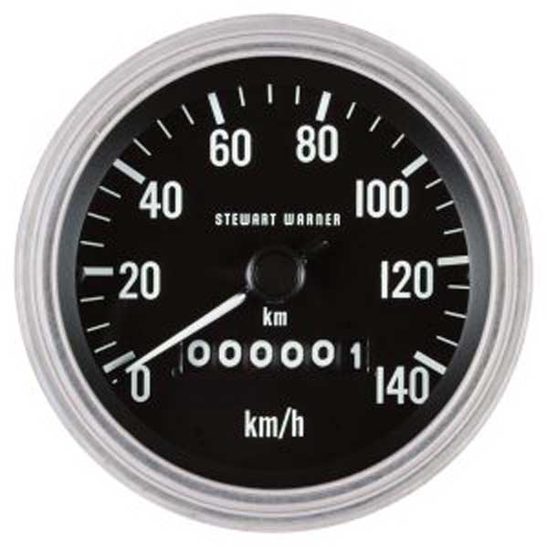 82697 - Stewart Warner Deluxe Speedometer 0-140 kmh