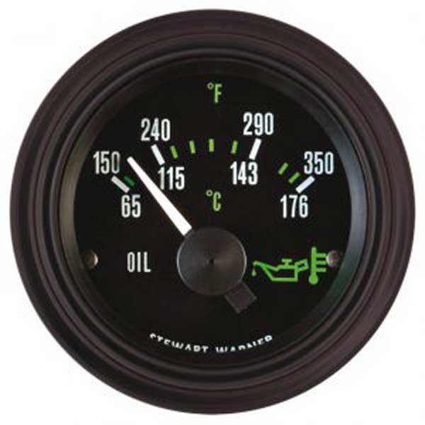 82731 - Stewart Warner Heavy Duty Plus Engine Oil Temperature Gauge 150-350F 65-176C