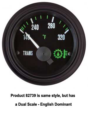 82739 - Stewart Warner  Transmission Oil Temperature Gauge Kit 140-320F