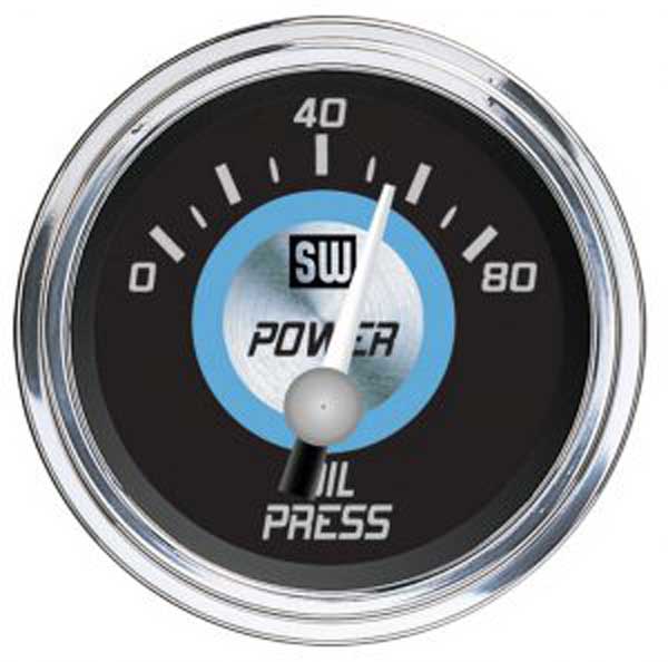 82760 - Stewart Warner Power Series Oil Pressure Gauge Sender 279A 0-80PSI