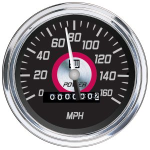 82839 - Stewart Warner Power Series Speedometer 0-160 MPH