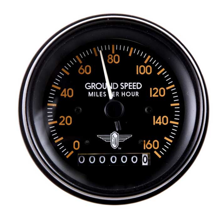 838464 - Stewart Warner Speedometer electrical 0-160 MPH Aviator Series