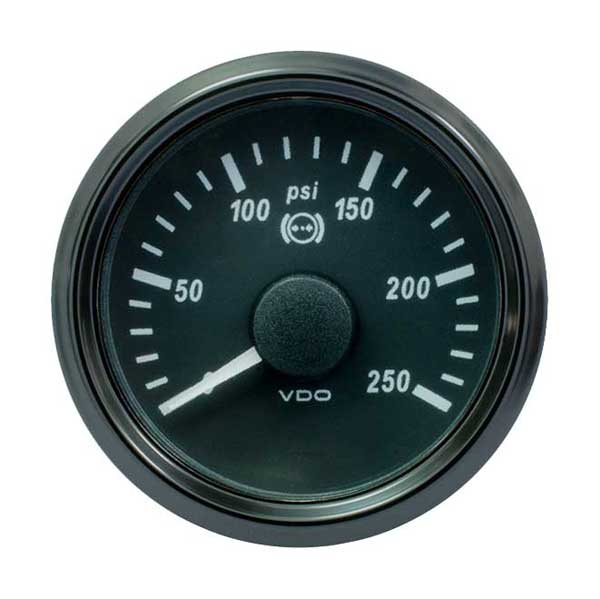 A2C3832740030 - VDO SingleViu Gear Pressure Gauge 250PSI