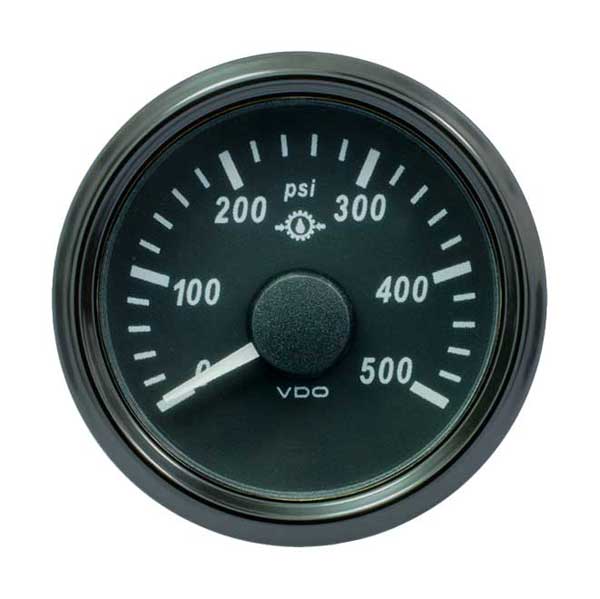 A2C3832740001 - VDO SingleViu Gear Oil Pressure Gauge 500PSI