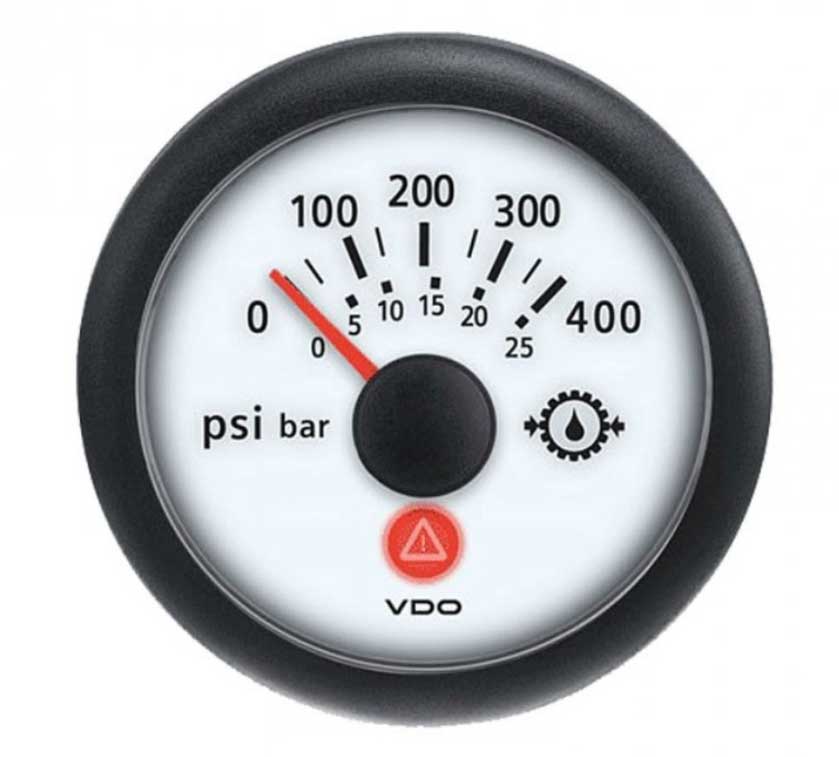 A2C53191750-S - VDO Gear Pressure Gauge 400psi