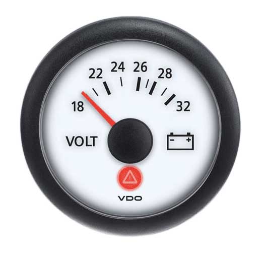 A2C53191769-S - VDO Viewline Ivory 24V Voltmeter