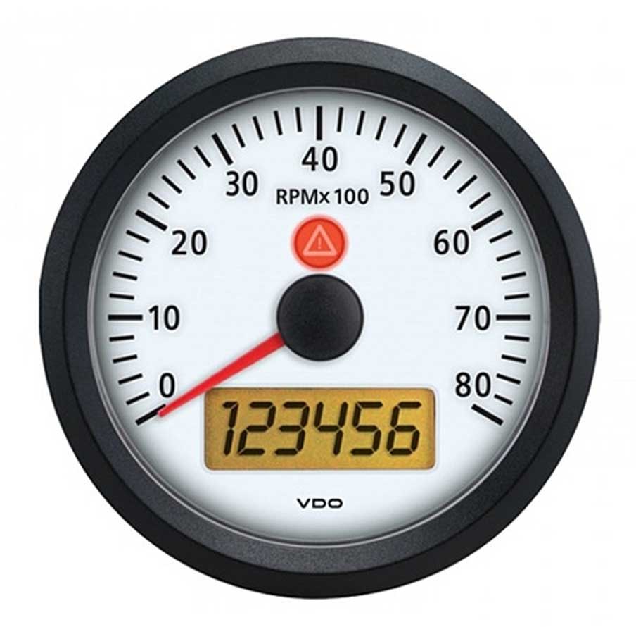 A2C53194887-S - VDO Viewline Ivory Tachometer 8000 RPM