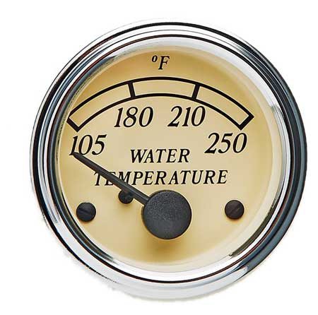 A2C53402715-K1 - VDO Heritage Chrome 250F Water Temperature Gauge