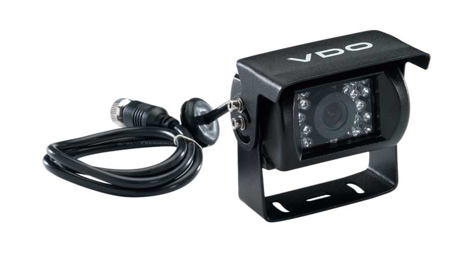 A2C59519792-S - VDO 120 Degree Rear View Camera Large Sun Guard Audio Input