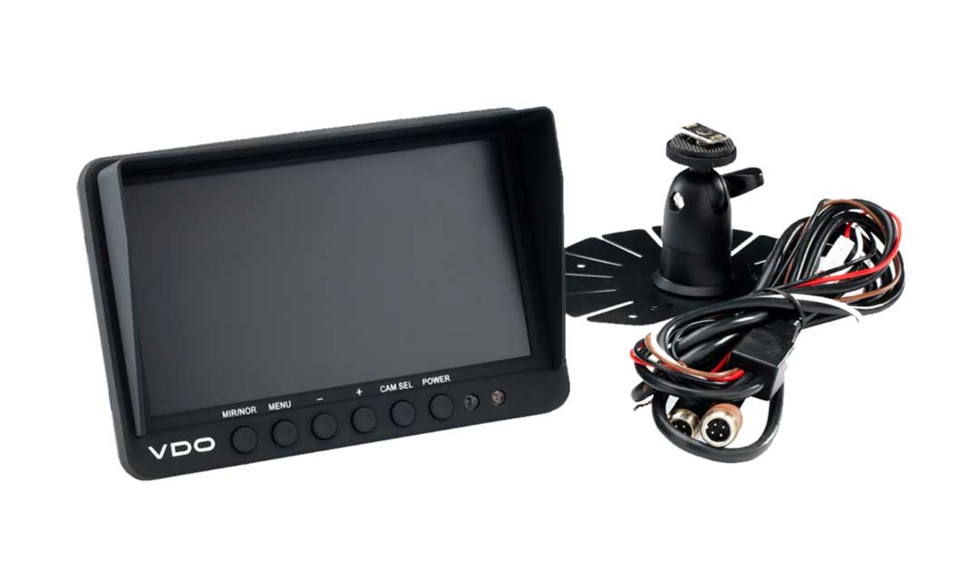 A2C59519797-S - VDO 7' Dual View Camera Display 2 Camera Input Options