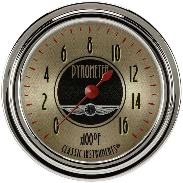 AN398SLC - Classic Instruments All American Nickel Exhaust Gas Temperature Gauge