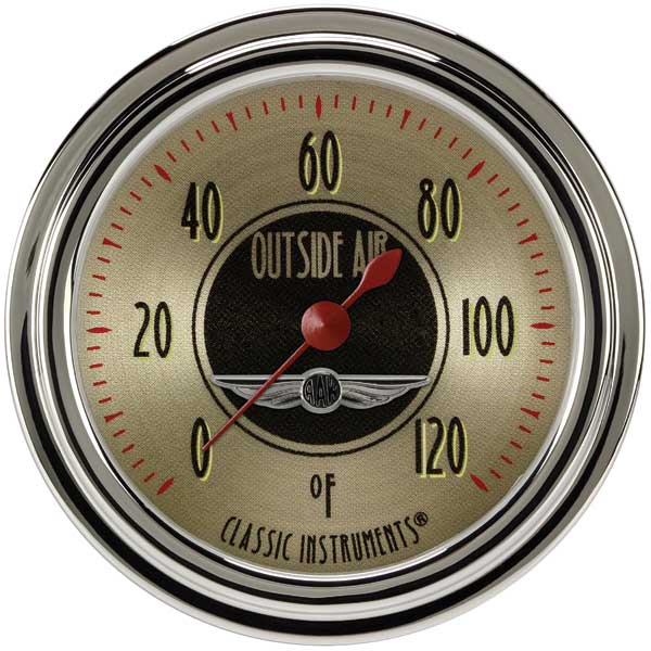 AN399SLC - Classic Instruments All American Nickel Outside Air Temperature Gauge