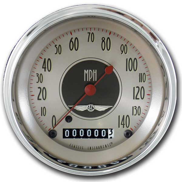AN55SHC - Classic Instruments All American Nickel Speedometer 140 MPH
