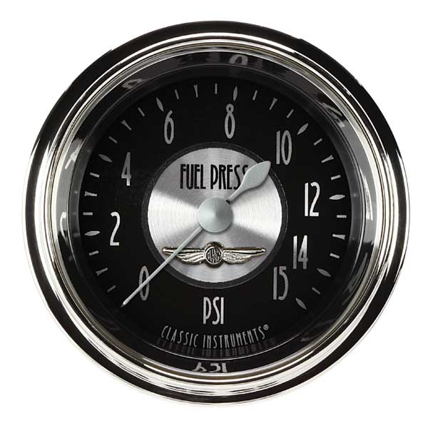 AT145SHC - Classic Instruments All American Tradition Fuel Pressure Gauge 15PSI