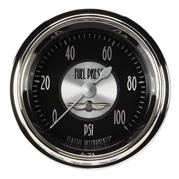 AT146SHC - Classic Instruments All American Tradition Fuel Pressure Gauge 100PSI