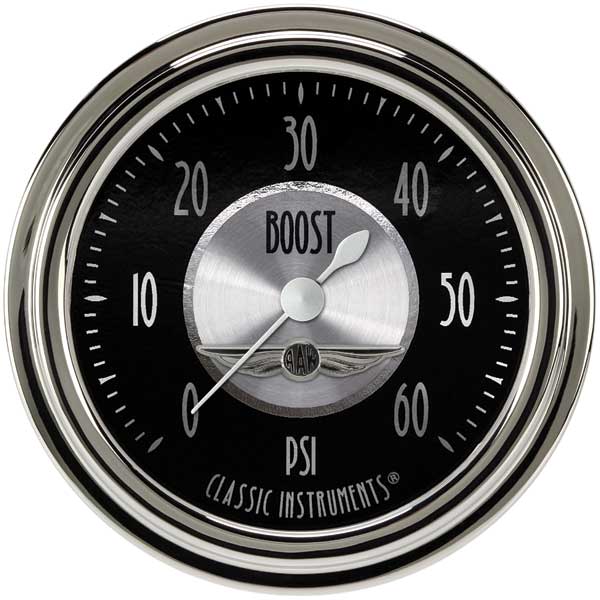 AT343SLC - Classic Instruments All American Tradition Boost Gauge 60PSI