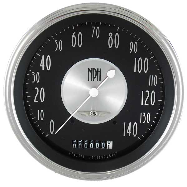 AT56SLC - Classic Instruments All American Tradition Speedometer 140 MPH