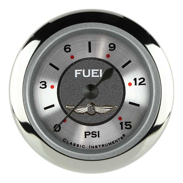 AW145SRC - Classic Instruments All American Fuel Pressure Gauge 15PSI