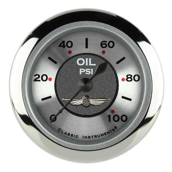 AW181SRC - Classic Instruments All American Oil Pressure Gauge 100PSI
