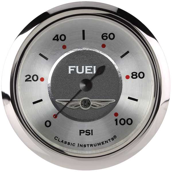 AW346SRC - Classic Instruments All American Fuel Pressure Gauge 100PSI