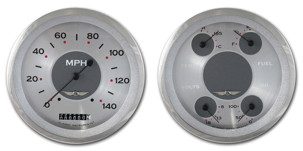 AW52SRC - Classic Instruments All American 2 gauge set Speedometer Quad