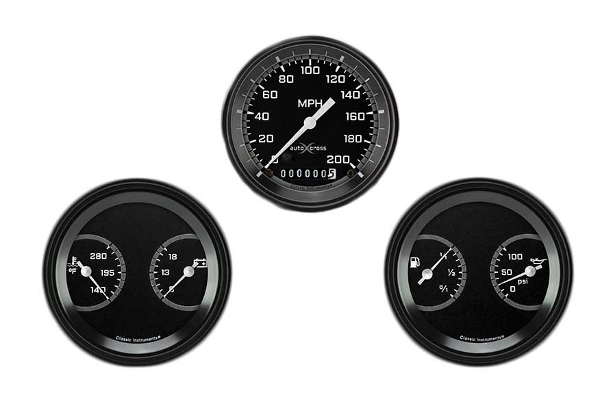 Auto Cross Series Universal Fit Gauges Individual Sets Performance Classic Instruments