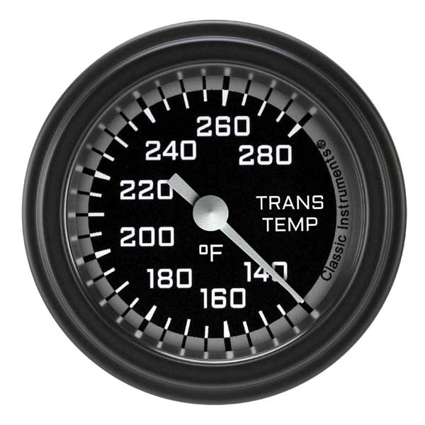 AX127GBLF - Classic Instruments AutoCross Gray Transmission Temperature Gauge