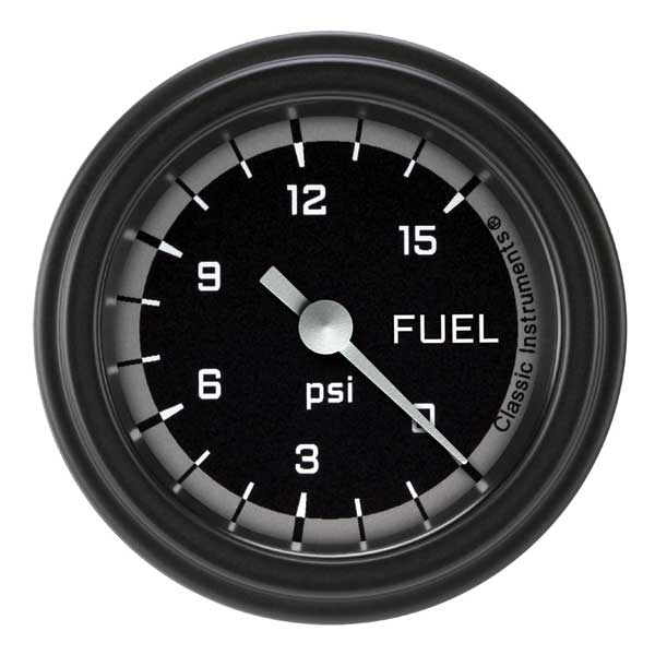 AX145GBLF - Classic Instruments AutoCross Gray Boost Gauge 60PSI
