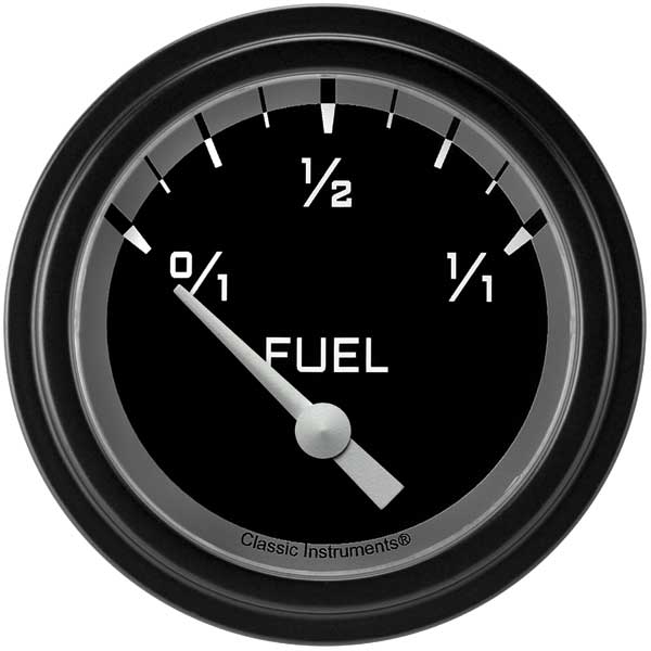 AX209GBLF - Classic Instruments AutoCross Gray Fuel Gauge 240-33ohm