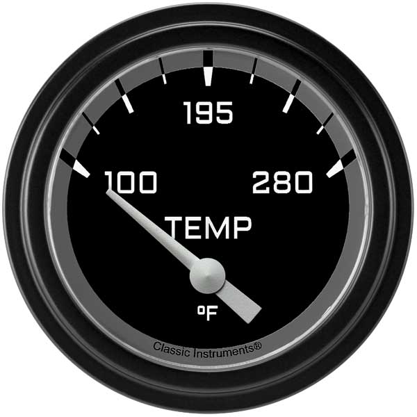 AX226GBLF-02 - Classic Instruments AutoCross Gray Water Temperature Gauge