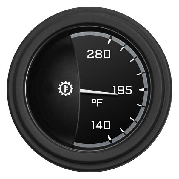AX27GBLF - Classic Instruments AutoCross Gray Transmission Temperature Gauge
