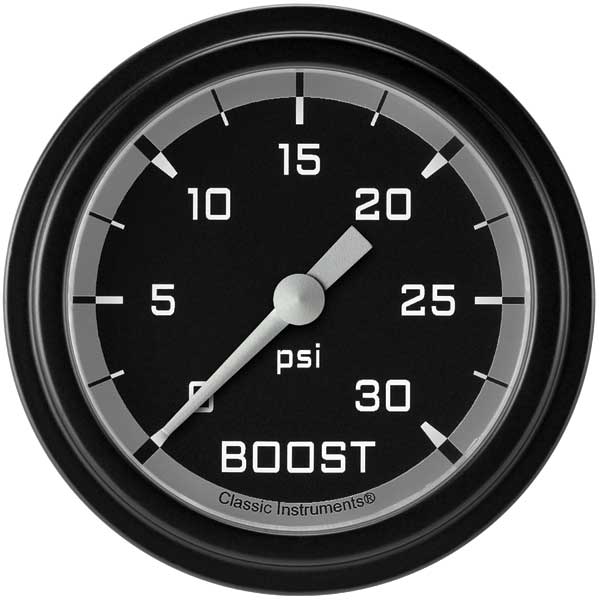 AX342GBLF - Classic Instruments AutoCross Yellow Boost-Vacuum Gauge