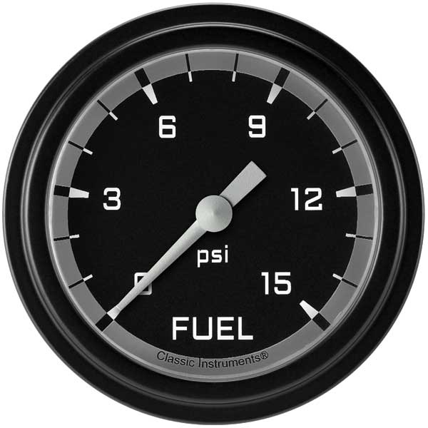 AX345GBLF - Classic Instruments AutoCross Yellow Boost Gauge 60PSI