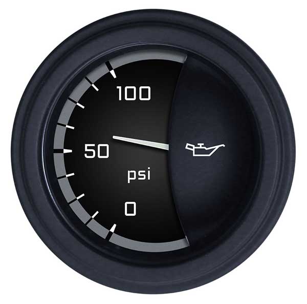 AX81GBLF - Classic Instruments AutoCross Gray Oil Pressure Gauge