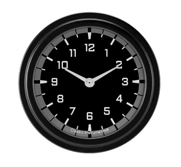 AX92GBLF - Classic Instruments AutoCross Gray Clock