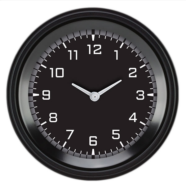 AX93GBLF - Classic Instruments AutoCross Gray Clock