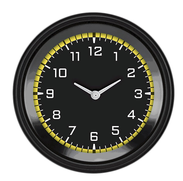 AX93YBLF - Classic Instruments AutoCross Yellow Clock
